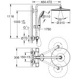 System Prysznicowy Z Termostatem Euphoria System 26723000 Grohe