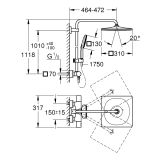 System Prysznicowy Z Termostatem Rainshower SmartActive 26837A00 Grohe
