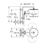 System Prysznicowy Z Termostatem Rainshower SmartActive 27966001 Grohe