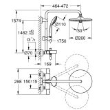 System Wannowo-Prysznicowy Z Termostatem Euphoria System 27475002 Grohe