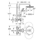 System Wannowo-Prysznicowy Z Termostatem Tempesta 266722431 Grohe