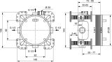 Zestaw Natryskowy Termostatyczny Ceratherm 100 Chrom BD006XC Ideal Standard