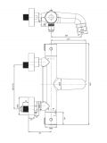 Termostatyczna Bateria Wannowa Natynkowa Chrom Y Y1236/NCR Omnires