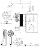 Termostatyczny System Prysznicowy Podtynkowy Chrom Y SYSYT01XCR Omnires
