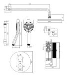 Termostatyczny System Prysznicowy Podtynkowy Chrom Y SYSYT05CR Omnires