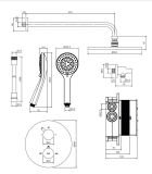 Termostatyczny System Prysznicowy Podtynkowy Miedź Y SYSYT05CP Omnires