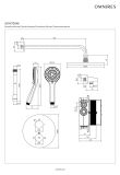 Termostatyczny System Prysznicowy Podtynkowy Y Nikiel SYSYT05NI Omnires