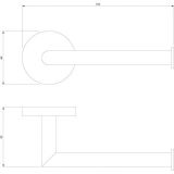 Uchwyt Na Papier Toaletowy Modern Project Czarny MP60510BL Omnires