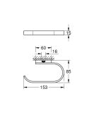 Uchwyt Na Papier Toaletowy Selection Phantom Black 41220KF0 Grohe