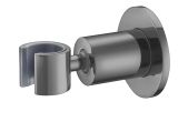 Uchwyt Na Słuchawkę Prysznicową Rio Gun Metal 04090BN Emporia