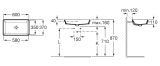 Umywalka Blatowa Gap Square 60x37 A3270Y8000 Roca