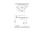 Umywalka Matowa Outline 5994-401-0016 47x40 Vitra