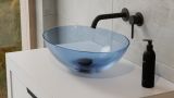 Umywalka Nablatowa Anya Uma-50-Bwc 50x35x15 Blue Wave Besco
