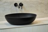 Umywalka Nablatowa Birma I 57x41 Czarny Mat Marmorin