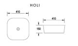 Umywalka Nablatowa Holi 41x41 Emporia