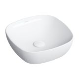 Umywalka Nablatowa Portland Biały 37x37 PORTLAND370BP Omnires