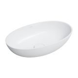 Umywalka Nablatowa Shell Biały Mat 60x35 SHELLUNBM Omnires