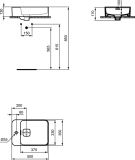 Umywalka Nablatowa Strada II 50x35 Biały T296401 Ideal Standard