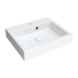 Umywalka Nablatowa Thasos M+ Biały Połysk 50x42 cm THASOS500ZPBP Omnires