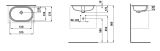 Umywalka Podblatowa Savoy 51x31 Biały H8189450001091 Laufen