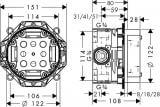 Uniwersalny Element Podtynkowy Ibox DN15/DN20  01800180  Hansgrohe