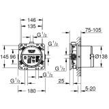 Uniwersalny element podtynkowy Rapido SmartBox 35600000 1/2 Grohe