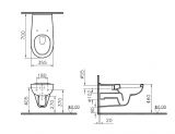 Miska Wisząca WC dla Osób Niepełnosprawnych Arkitekt 5813-003-0075 Vitra