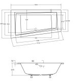 Wanna Do Zabudowy Alvi EMPORIA-BS-WAIT150-L 150x85 Emporia