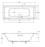 Wanna Do Zabudowy Prima EMPORIA-BS-WAQ170 170x75 Emporia