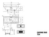 Wanna Do Zabudowy Cayono Duo 170x75 cm 272400010001 Kaldewei