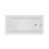 Wanna Prostokątna Wave Slim Biała 120X70 Cm Waex.Wav12Whs Excellent