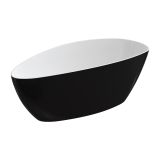 Wanna Wolnostojąca Barcelona Czarno-Biała 156x71 BARCELONA156BCP Omnires