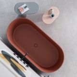 Wanna Wolnostojąca Ovo Terracotta Mat 160x75 OVOWWTE Omnires