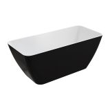 Wanna Wolnostojąca Parma Czarno-Biała 159x70,5 PARMAWWBCP Omnires