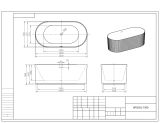 Wanna Wolnostojąca Rio 150x75 Biała WS203L-1500 Emporia