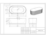 Wanna Wolnostojąca Rio 170x80 Biała WS203L-1700 Emporia