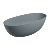 Wanna Wolnostojąca Shell Ash Grey Mat 160x75 SHELLWWAG Omnires