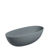 Wanna Wolnostojąca Shell Ash Grey Mat 175x78 SHELL175WWAG Omnires