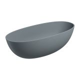 Wanna Wolnostojąca Shell Ash Grey Mat 175x78 SHELL175WWAG Omnires
