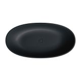 Wanna Wolnostojąca Shell Black Lava Mat 148x75 SHELL148WWBLV Omnires