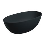 Wanna Wolnostojąca Shell Black Lava Mat 148x75 SHELL148WWBLV Omnires