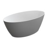 Wanna Wolnostojąca Siena Szaro-Biała 160,5x80,5 SIENAWWBSP Omnires