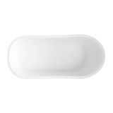 Wanna Wolnostojąca Venezia Czarno-Biała 159,5x73,2 VENEZIA159BCP Omnires