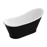 Wanna Wolnostojąca Venezia Czarno-Biała 159,5x73,2 VENEZIA159BCP Omnires