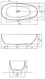 Wanna Wolnostojąca Xara Wax-160-Cgb 160x75 Carbon Grey Besco
