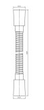 Wąż Prysznicowy 125 cm Miedź Szczotkowana Y 022-XCPB Omnires