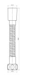 Wąż Prysznicowy 150 cm Miedź Antyczna Y 029ORB Omnires