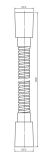 Wąż Prysznicowy 150 cm Miedź Szczotkowana Y 029CPB Omnires