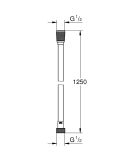 Wąż Prysznicowy Silverflex Chrom 26335001 Grohe