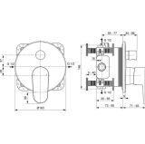 Zestaw Natryskowy Cerafine Chrom BD190AA Ideal Standard